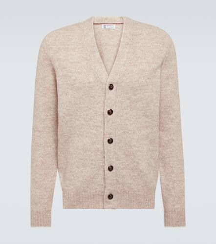 Wool and cotton-blend cardigan - Brunello Cucinelli - Modalova