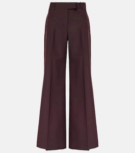 Wool and mohair wide-leg pants - Alexander McQueen - Modalova