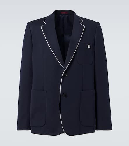 Blazer de jersey de algodón con GG - Gucci - Modalova