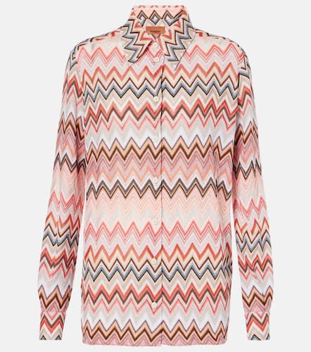 Camisa de mezcla de algodón en zigzag - Missoni - Modalova