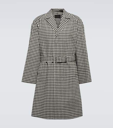 Prada Checked cotton trench coat - Prada - Modalova