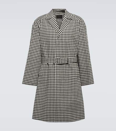Prada Manteau en coton à carreaux - Prada - Modalova