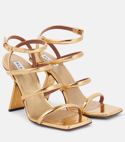 Alaïa Sandalen Perfo aus Metallic-Leder - Alaia - Modalova