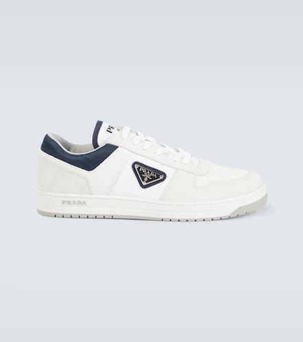 Downtown Re-Nylon leather sneakers - Prada - Modalova