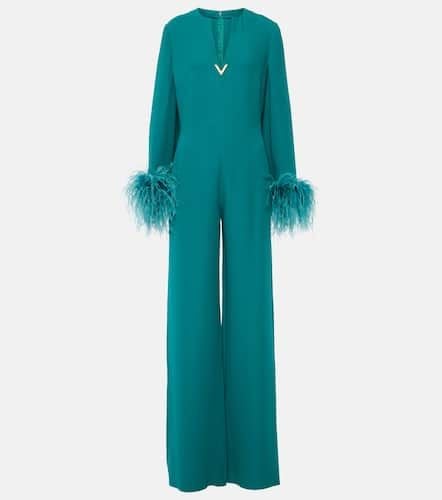 Jumpsuit VGold aus Cady Couture mit Federn - Valentino - Modalova