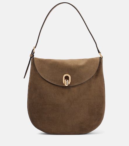 Borsa a spalla Large Tondo in suede - Savette - Modalova