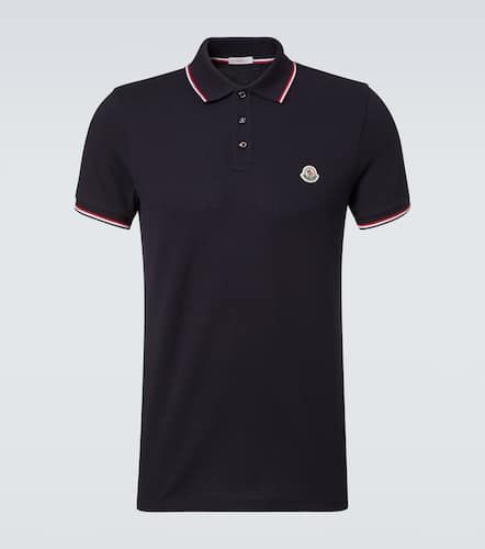 Logo cotton pique polo shirt - Moncler - Modalova