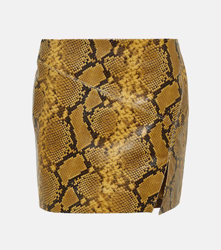 Blair snake-effect leather miniskirt - Isabel Marant - Modalova