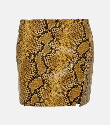 Blair snake-effect leather miniskirt - Isabel Marant - Modalova