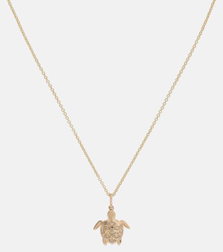 Turtle 14kt necklace with diamonds - Sydney Evan - Modalova