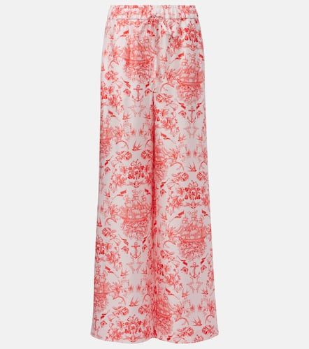 McQueen Bedruckte Hose aus Seide - McQueen - Modalova