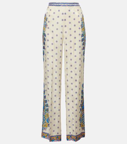 Printed high-rise straight pants - Etro - Modalova