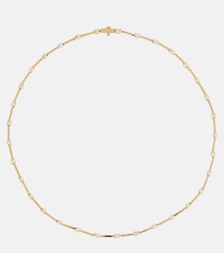 Halskette aus 18kt Gelbgold mit Diamanten - Melissa Kaye - Modalova