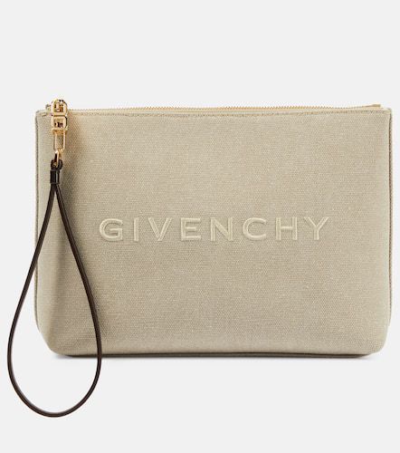 Givenchy Bustina in canvas con logo - Givenchy - Modalova