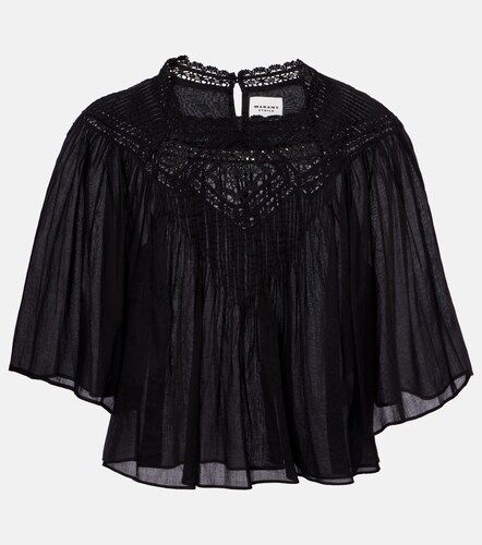 Blusa Garia de algodón con encaje - Marant Etoile - Modalova
