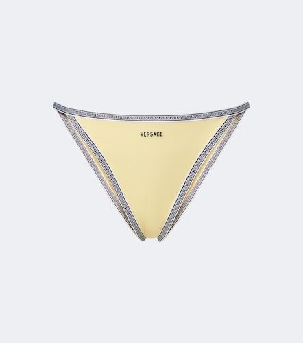 Greca embroidered bikini bottoms - Versace - Modalova