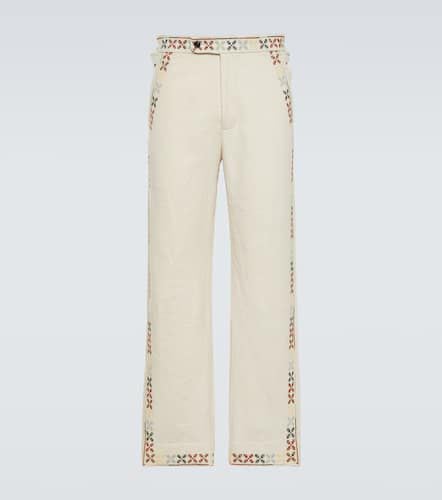 Prisma embroidered cotton pants - Bode - Modalova