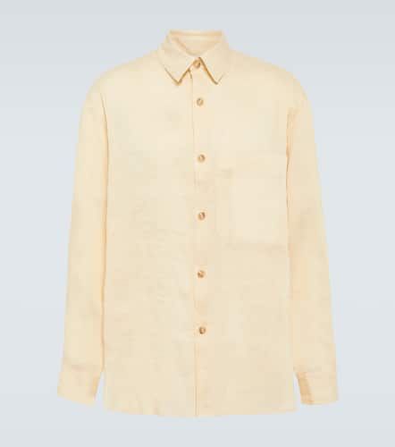 Camisa de lino y seda a rayas - King & Tuckfield - Modalova