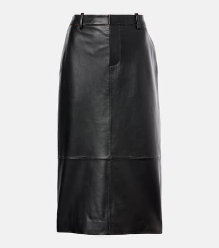 Vince Mid-rise leather pencil skirt - Vince - Modalova