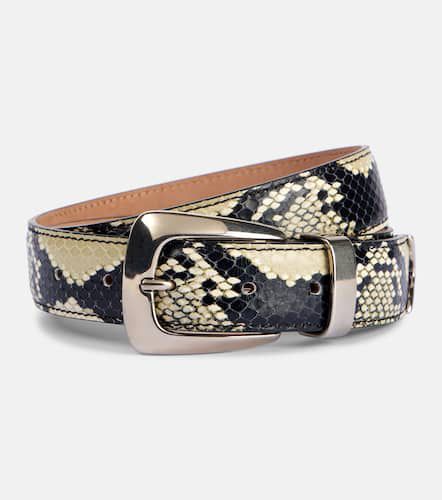 Benny snake-effect leather belt - Khaite - Modalova