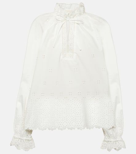 Blusa Alora in pizzo di cotone sangallo - Ulla Johnson - Modalova