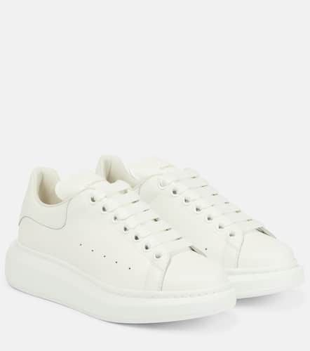 Oversized leather sneakers - Alexander McQueen - Modalova