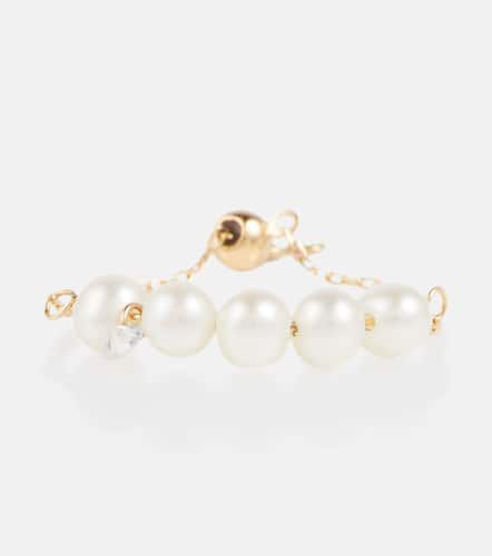 PersÃ©e Aphrodite 18kt ring with pearls and diamonds - Persee - Modalova