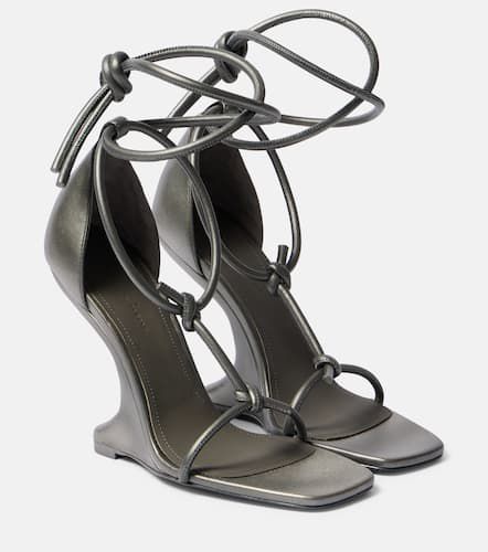 Cantilever leather wedge sandals - Rick Owens - Modalova