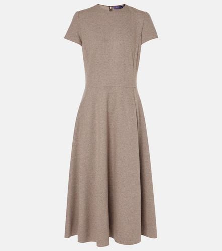 Wool and silk blend midi dress - Ralph Lauren Collection - Modalova