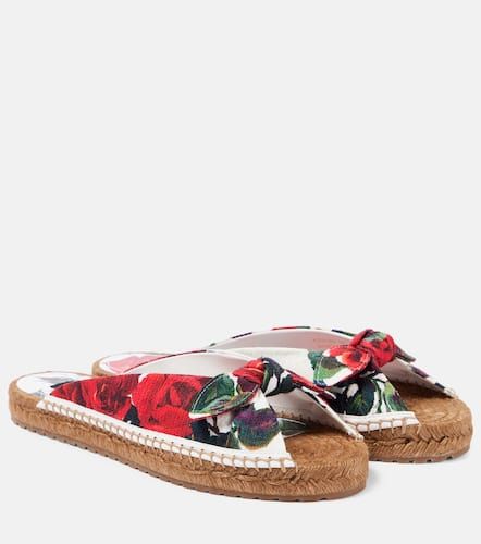 Dolce&Gabbana Espadrilles à fleurs - Dolce&Gabbana - Modalova