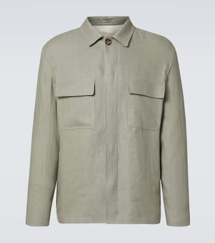 Lardini Giacca camicia in lino - Lardini - Modalova