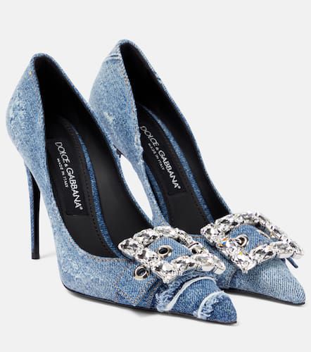 Salones de denim adornados - Dolce&Gabbana - Modalova