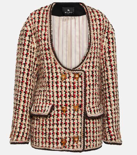 Oversized wool-blend bouclÃ© jacket - Etro - Modalova
