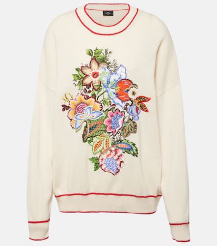 Embroidered cashmere and cotton sweater - Etro - Modalova