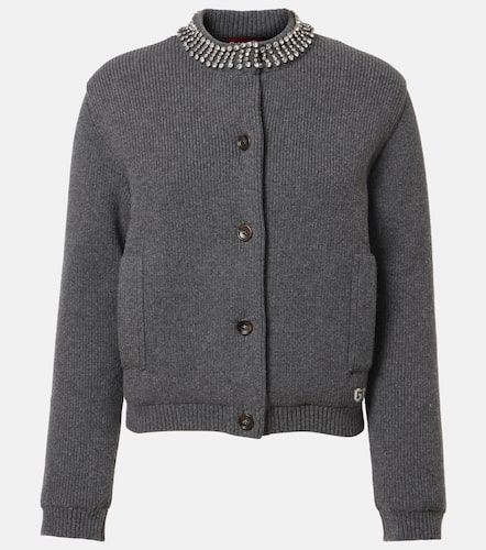 Cardigan aus Wolle mit Kristallen - Gucci - Modalova