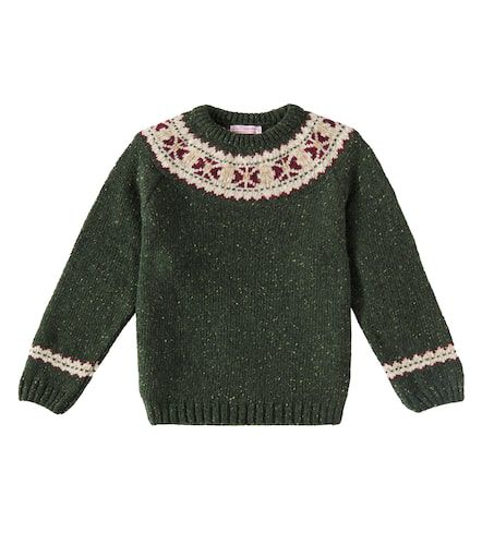 Fair Isle wool-blend sweater - La Coqueta - Modalova