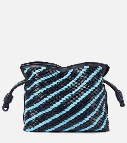 Flamenco Mini striped leather clutch - Loewe - Modalova