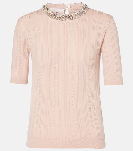 Embellished virgin wool sweater - Valentino - Modalova