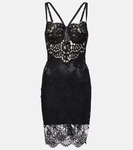 Cotton-blend lace minidress - Dolce&Gabbana - Modalova