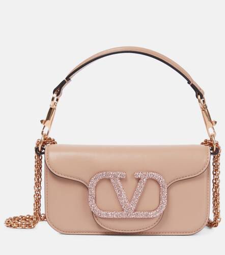 Verzierte Schultertasche Locò Small aus Leder - Valentino Garavani - Modalova