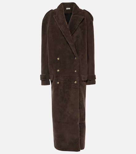 Rutul oversized faux fur-trimmed coat - The Mannei - Modalova