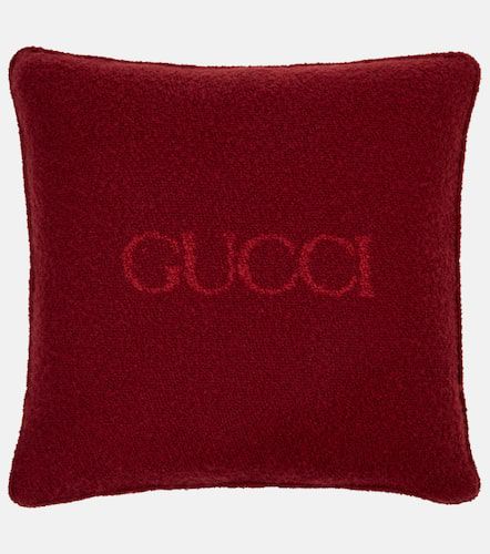 Cojín de buclé de mezcla de lana con logo - Gucci - Modalova