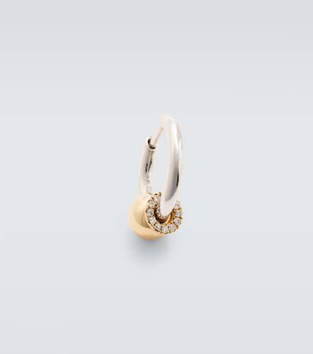 Piercing 14kt single earring with diamonds - Rainbow K - Modalova