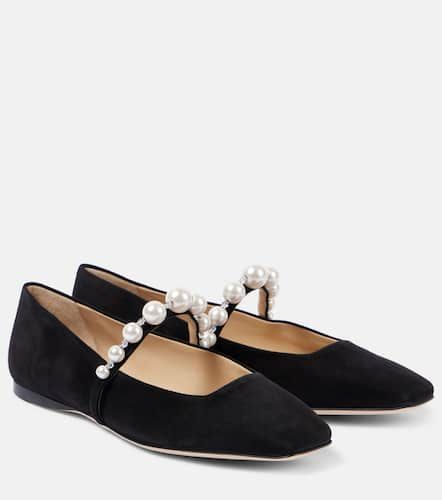 Verzierte Ballerinas Ade aus Veloursleder - Jimmy Choo - Modalova