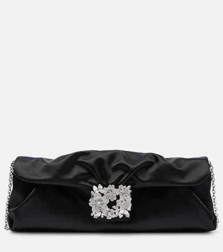 Clutch de satén adornado - Roger Vivier - Modalova