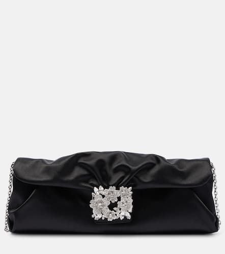 Clutch in raso con cristalli - Roger Vivier - Modalova