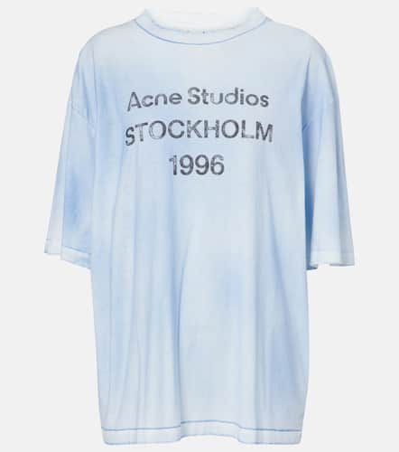 Logo cotton and hemp jersey T-shirt - Acne Studios - Modalova