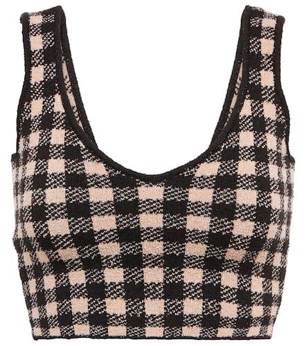 Altuzarra Argia checked crop top - Altuzarra - Modalova