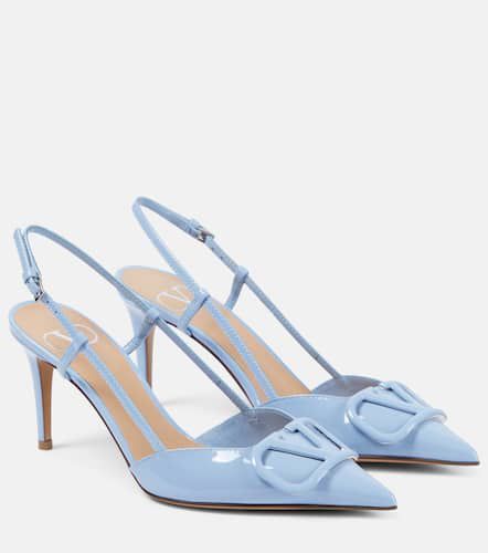 Pumps slingback VLogo 80 in vernice - Valentino Garavani - Modalova