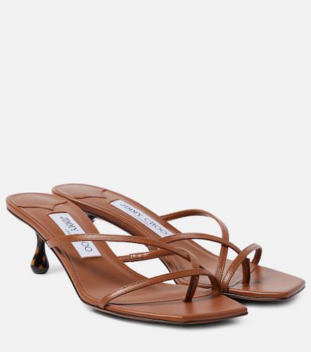 Jimmy Choo Etana 50 leather mules - Jimmy Choo - Modalova